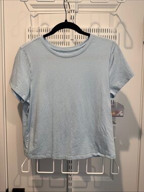 Old Navy Pale Blue Short Sleeve Crewneck Tee